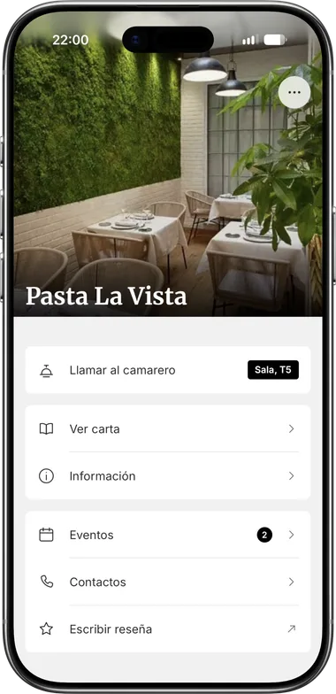 La misma web vista en un móvil